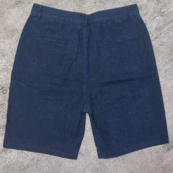 European linnen blue shorts - Zara - Picture 3 of 4